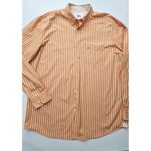 Lacoste Men’s Button-Down Shirt – Size XL – 100% Cotton